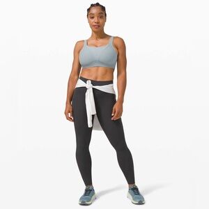 Lululemon Run Times Bra High Support Running Sports Bra  36B Blue Cast